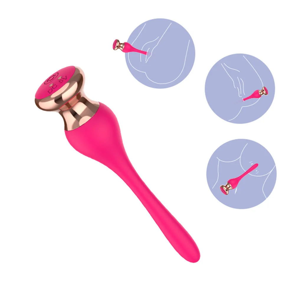 Stimulateur Vibrant Plug & Point G – 9 Modes – Silicone Médical, Compact & Polyvalent