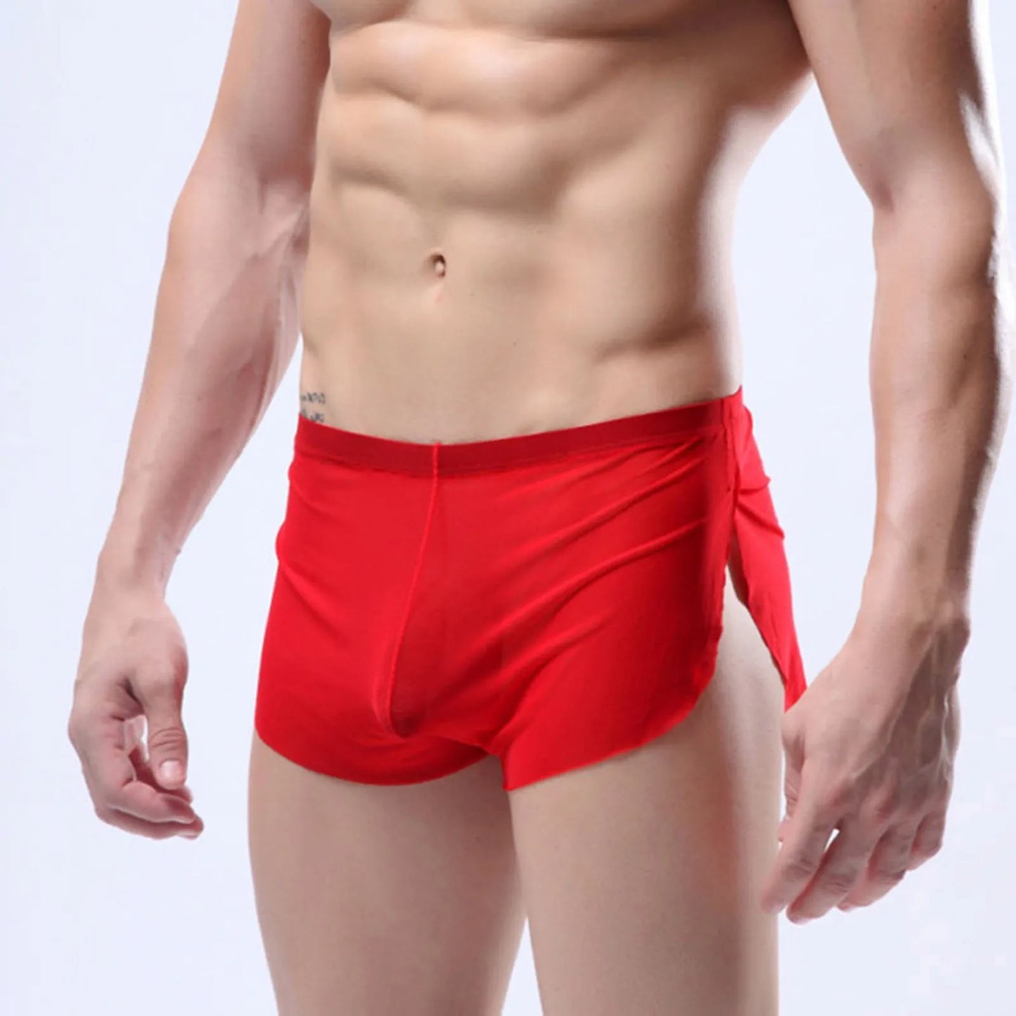 "Silky Touch" – Boxer ultra-léger homme fendu latéral effet soie