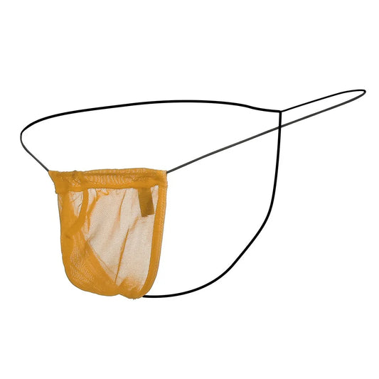 Mini String "NudeSkin" – Lingerie Masculine Ultralégère en Maille Transparente