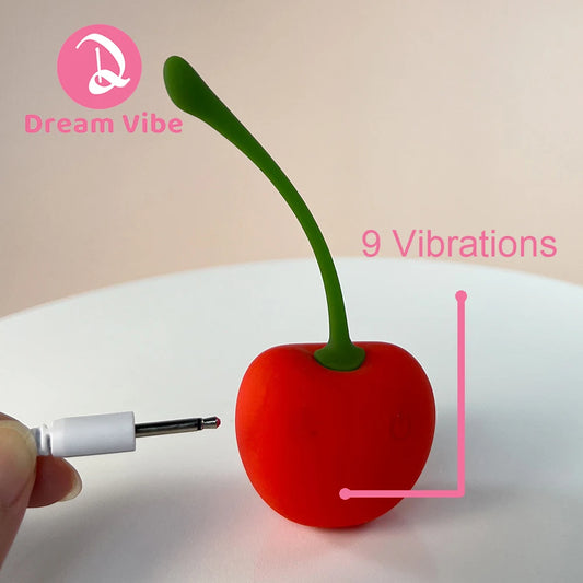Cherry Vibrator by Dream Vibe – 9 Modes de Vibration – Ultra Discret et Rechargeable