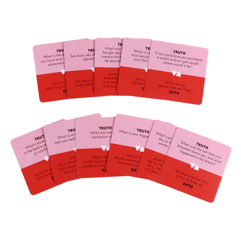 Jeu de Cartes « Truth or Dare – Couples Only » – 51 Défis Épicés pour Soirée Intime ou Date Night
