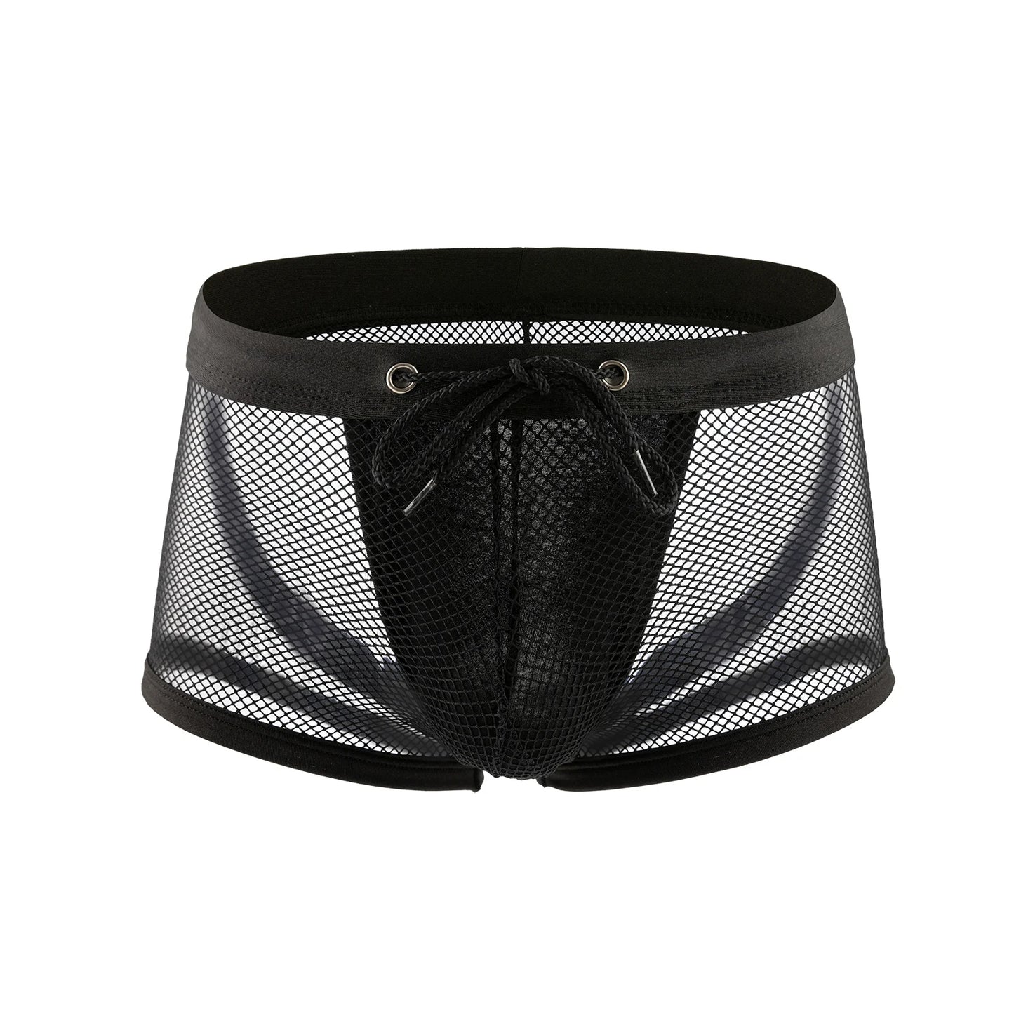 Boxer Jockstrap “Black Mesh” – Sous-vêtement Transparent Sexy pour Homme