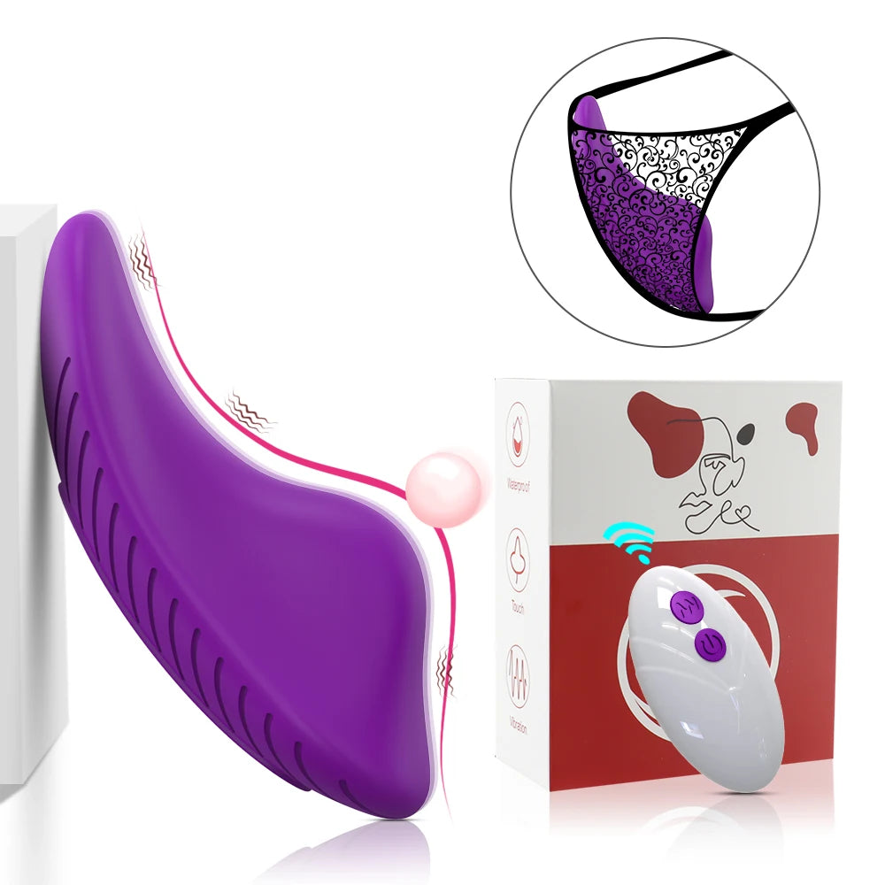 Vibromasseur Papillon Portatif – Télécommande & App Bluetooth, 10 Modes, Stimulateur Clitoridien Ultra Silencieux | Port Invisible & Sans Trace
