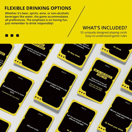 Jeu de Cartes « I’m Not Drunk » – 55 défis hilarants pour soirées arrosées & enterrements de vie de célibataire