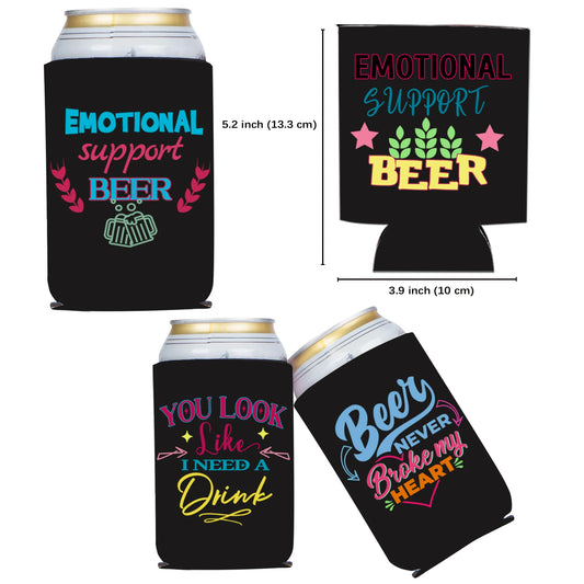 12 Manchons Isothermes Humoristiques – Thème Bière | Soirées, Enterrements de Vie de Garçon, Fêtes, Festivals