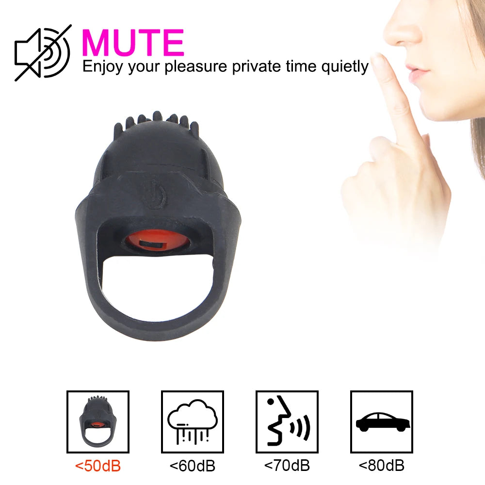 Vibromasseur de Doigt VATINE – 10 Modes de Vibration! Stimulez avec précision et intensité.