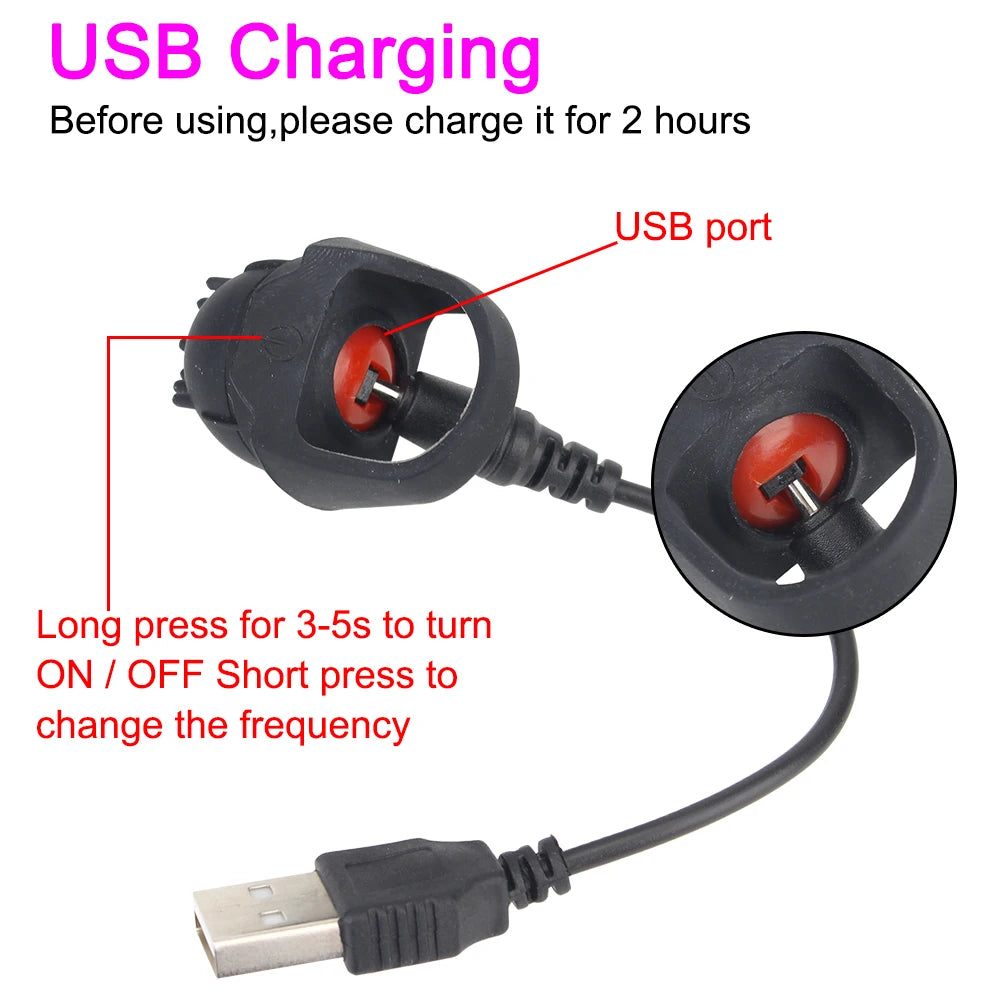 Vibromasseur de Doigt VATINE – 10 Modes de Vibration! Stimulez avec précision et intensité.