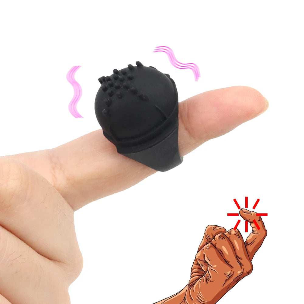 Vibromasseur de Doigt VATINE – 10 Modes de Vibration! Stimulez avec précision et intensité.