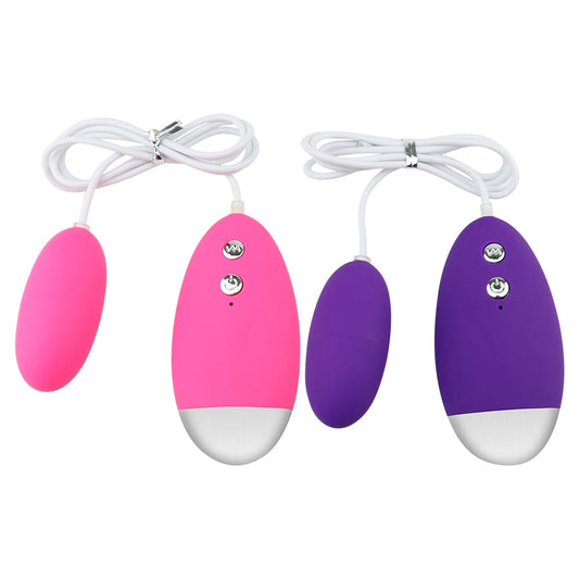 Vibro-Oeuf Puissant à 20 Vitesses – Stimulation Vaginale et Clitoridienne avec Télécommande Filaire – Plaisir Sur-Mesure