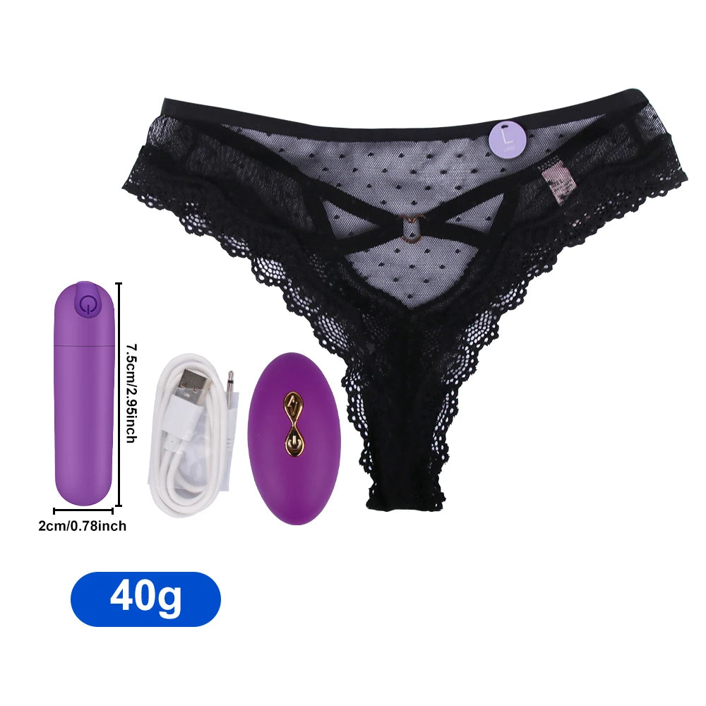 Culotte Vibrante Téléguidée – Vibromasseur Discret 10 Vitesses – Plaisir Nomade & Stimulation Clitoridienne