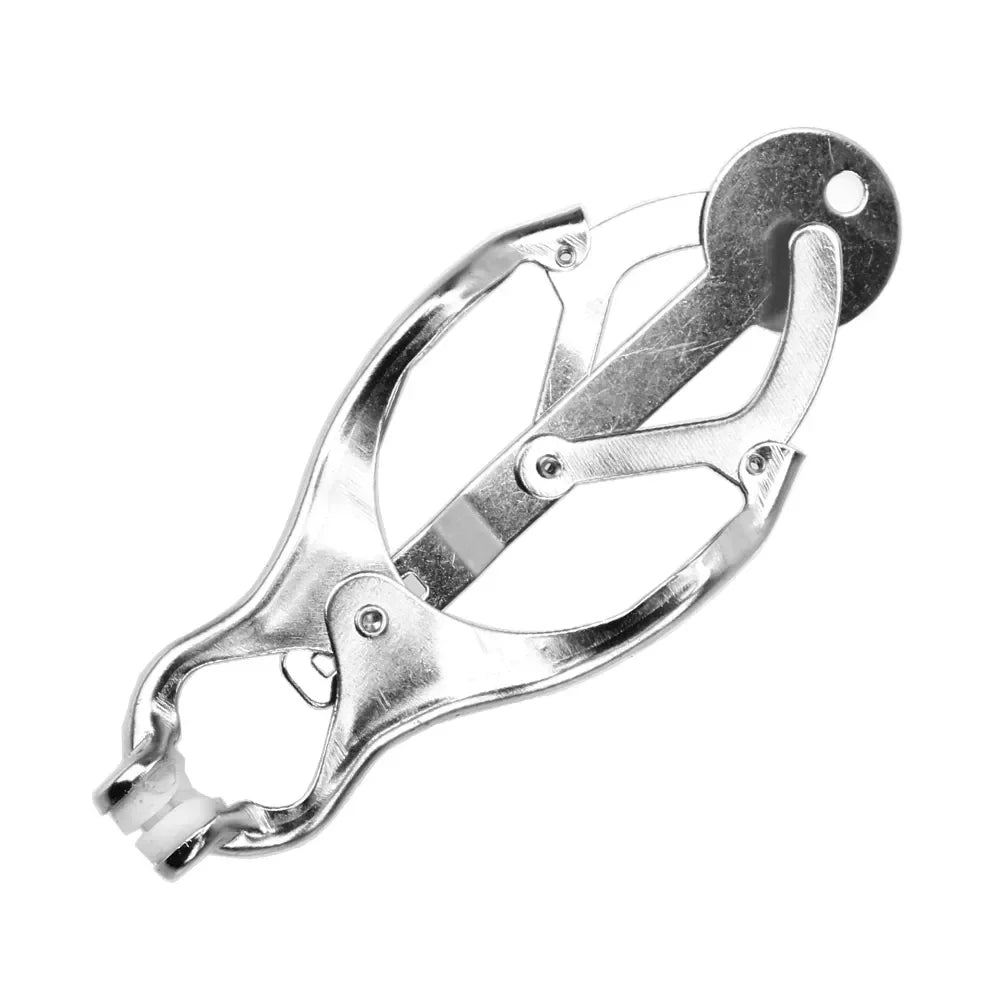 Pinces à Tétons Métalliques – Cage de Stimulation NippleGrip
Du frisson contrôlé à la montée du désir.