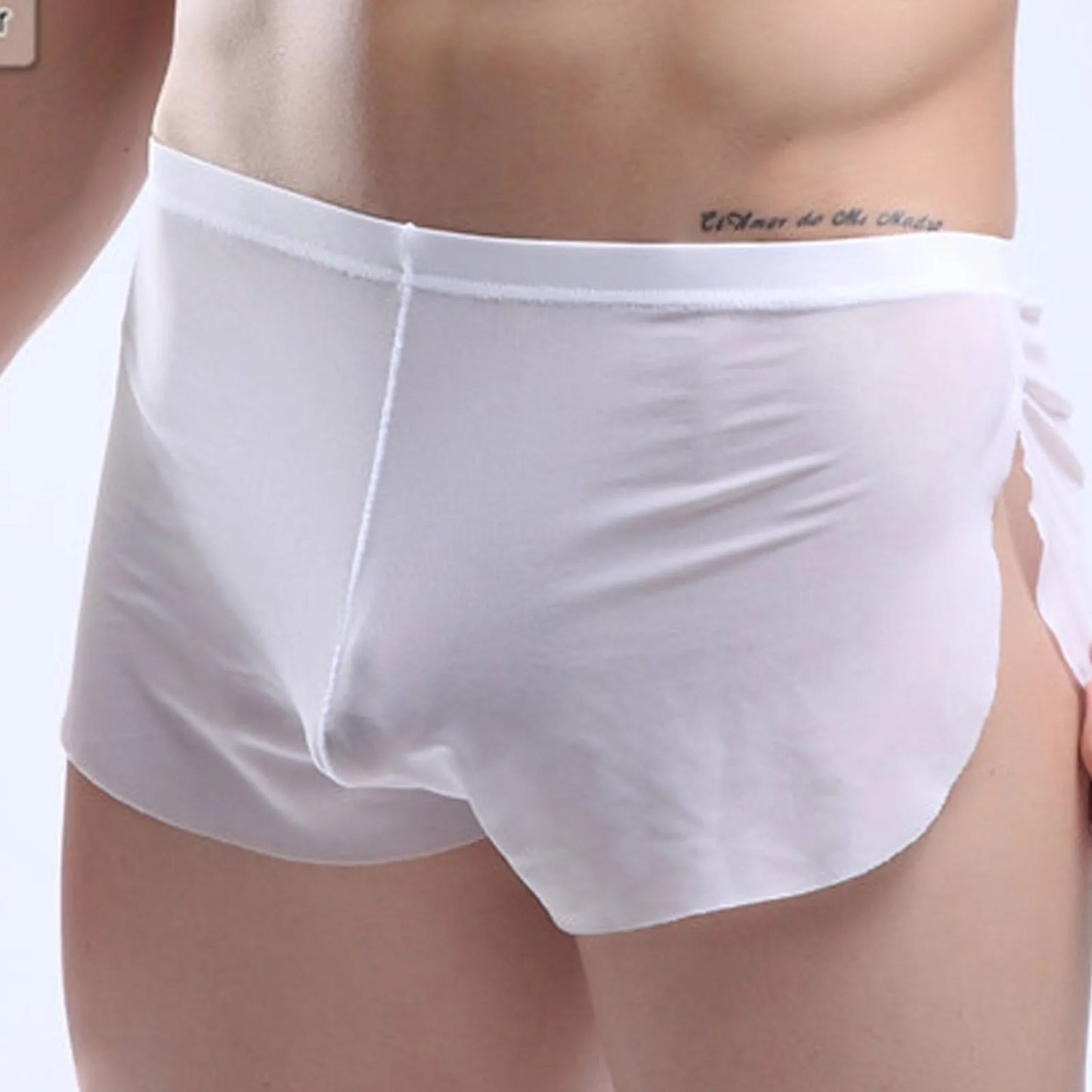 "Silky Touch" – Boxer ultra-léger homme fendu latéral effet soie