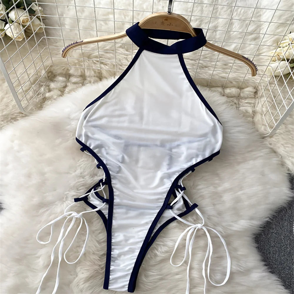 Body Sexy Bunny Girl – Ensemble Clubwear en Similicuir et Dentelle, Cosplay Nocturne Glamour
