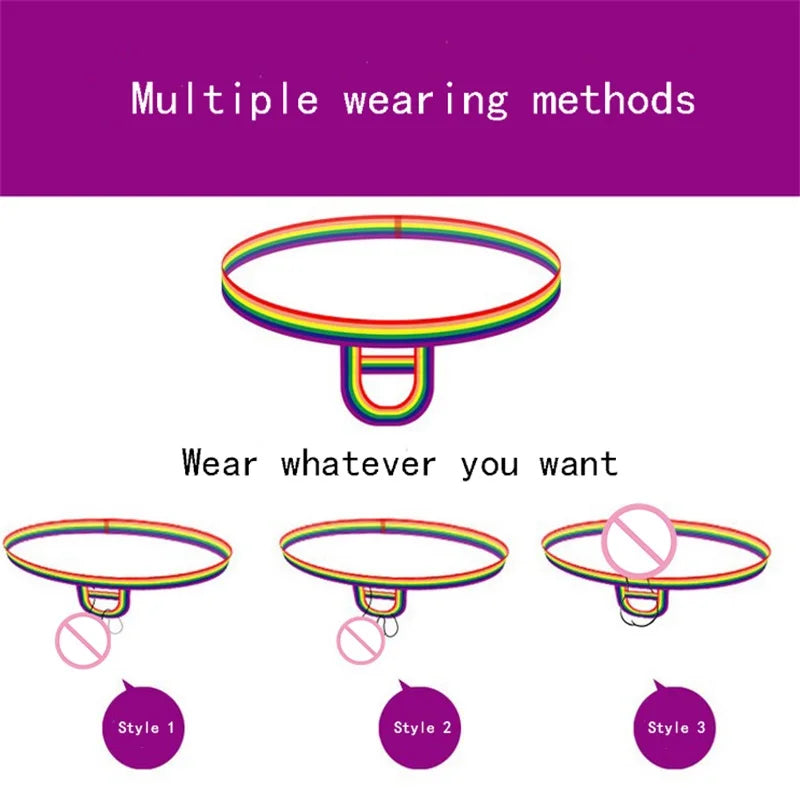 "Backfire" – String masculin ouvert avec cockring intégré & fesses nues