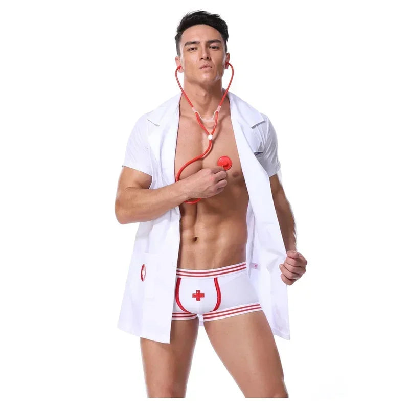 Costume Sexy Docteur pour Homme – Ensemble 2 Pièces Rôle-Play
