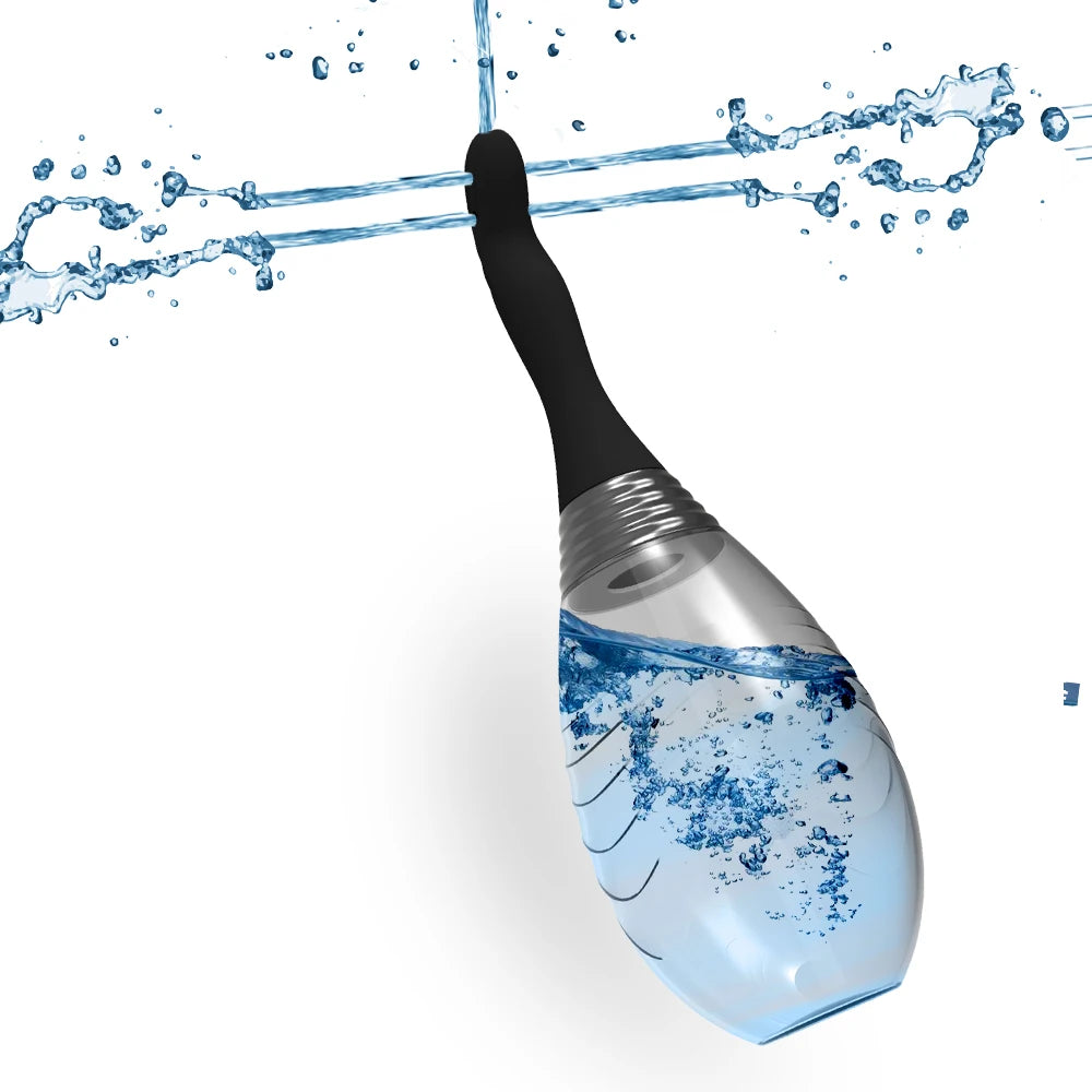 Douche Anale en Silicone - Lavement Intime Anti-Retour 300ml | Nettoyage Sécurisé et Hygiénique