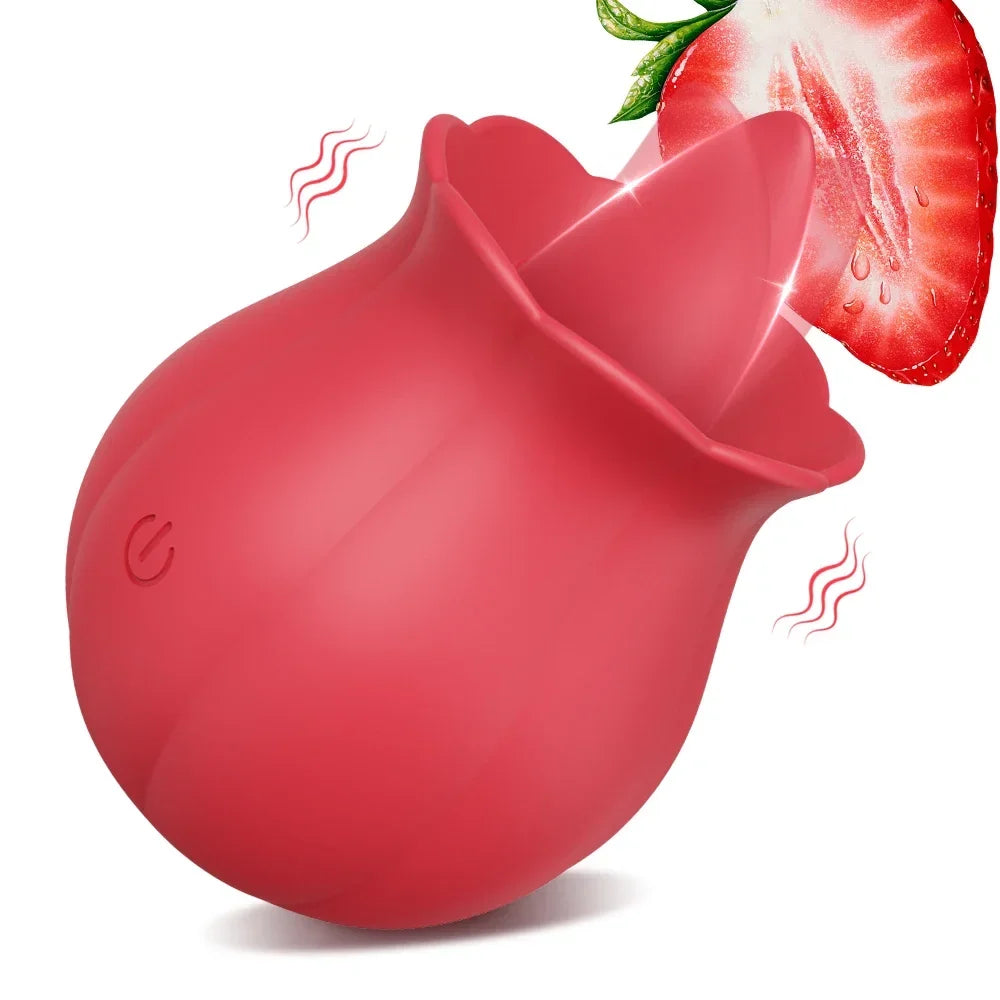 Stimulateur Clitoridien "Langue de Feu" – Vibration & Léchage | Télécommande Sans Fil