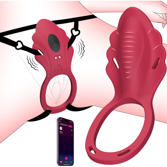 Vibromasseur Double Stimulation – Anneau Pénien & Clitoridien Connecté | Vibrations puissantes & Port discret