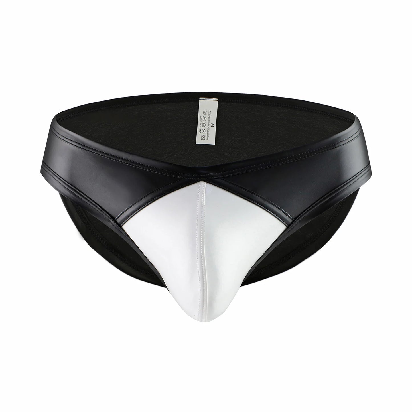 Slip Homme Sexy "Black Touch" – Effet Cuir & Poche à Renflement CLEVER-MENMODE