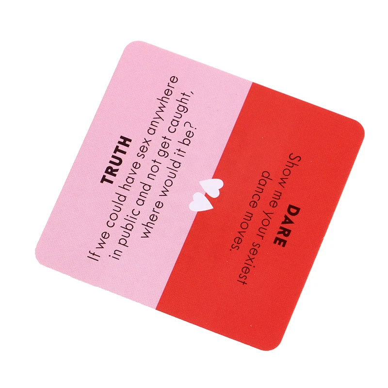 Jeu de Cartes « Truth or Dare – Couples Only » – 51 Défis Épicés pour Soirée Intime ou Date Night