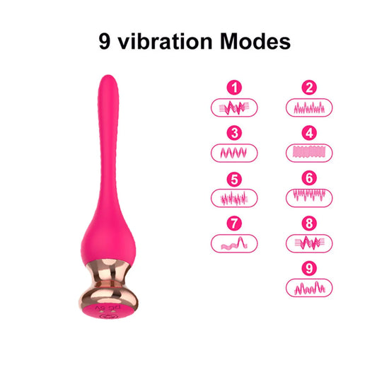 Stimulateur Vibrant Plug & Point G – 9 Modes – Silicone Médical, Compact & Polyvalent