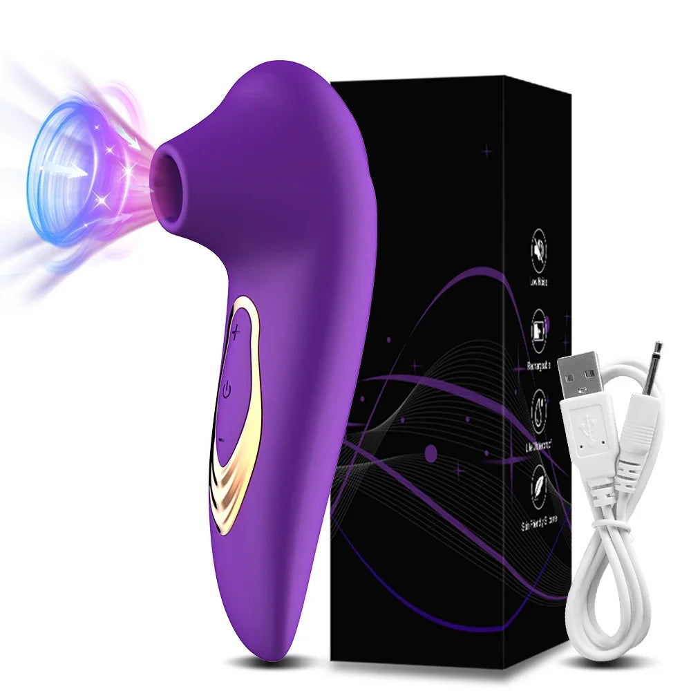 Stimulateur Clitoridien à Succion et Vibrations - Technologie Vacuum 10 Modes - Rechargeable USB
