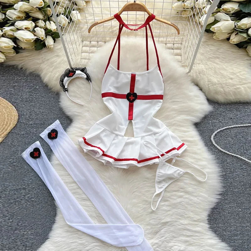 Body Sexy Bunny Girl – Ensemble Clubwear en Similicuir et Dentelle, Cosplay Nocturne Glamour