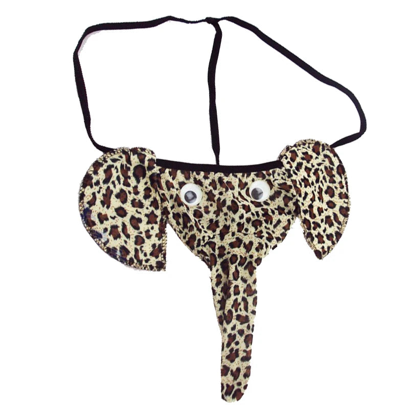 String Homme Éléphant – Slip Sexy Humour & Séduction, Tissu Extensible et Respirant