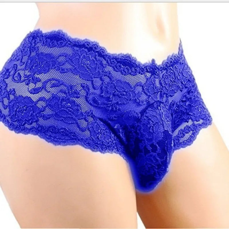 Culotte Dentelle “Sissy Charm” – Lingerie Sexy & Respirante pour Homme, Taille Plus Disponible