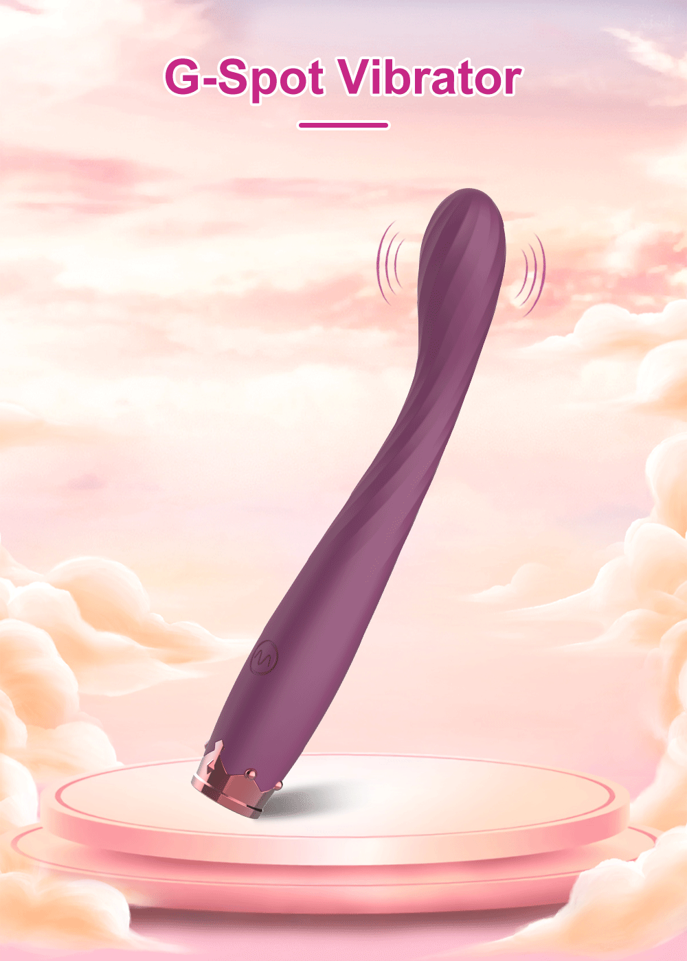 Vibromasseur Doux Multi-Zones – Débutante | Stimulation Clitoris, Tétons & Point G