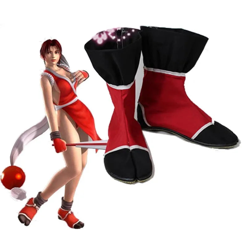 Cosplay Sexy Mai Shiranui – Costume Féminin Inspiré d'Anime | Déguisement Complet + Perruque | Fantaisie, Halloween, Roleplay Adulte