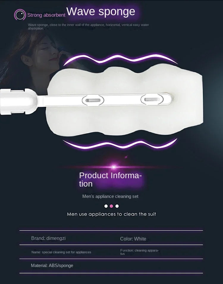 Bâton Nettoyant Profond - Accessoire Hygiénique pour Masturbateurs et Sextoys