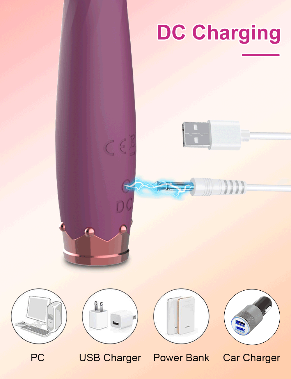 Vibromasseur Doux Multi-Zones – Débutante | Stimulation Clitoris, Tétons & Point G