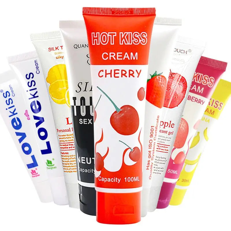 Lubrifiant Comestible à Base d’Eau HOT KISS – Saveurs Sensuelles & Plaisir Intime
