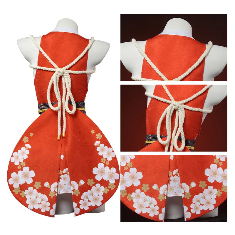 Cosplay Sexy Mai Shiranui – Costume Féminin Inspiré d'Anime | Déguisement Complet + Perruque | Fantaisie, Halloween, Roleplay Adulte