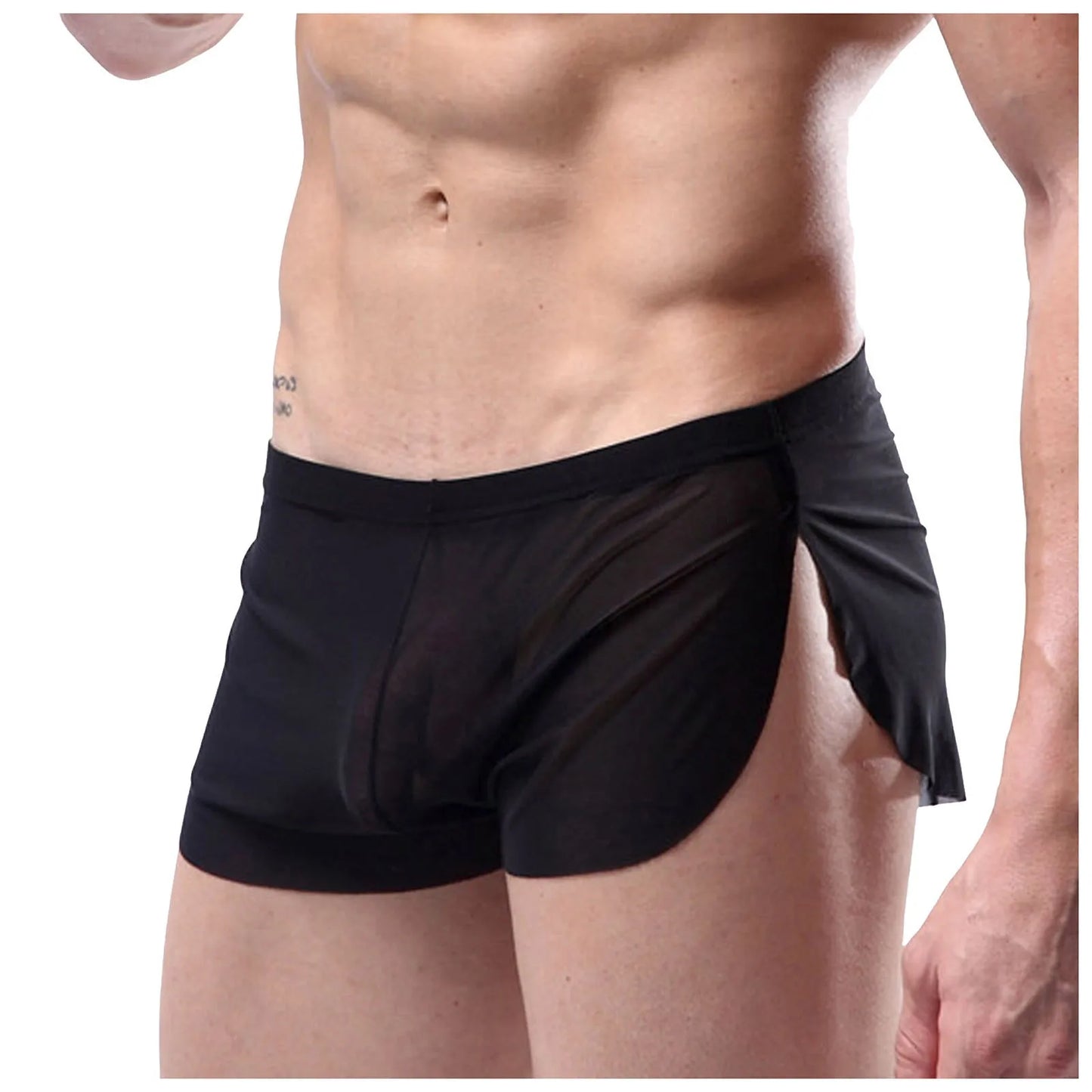 "Silky Touch" – Boxer ultra-léger homme fendu latéral effet soie
