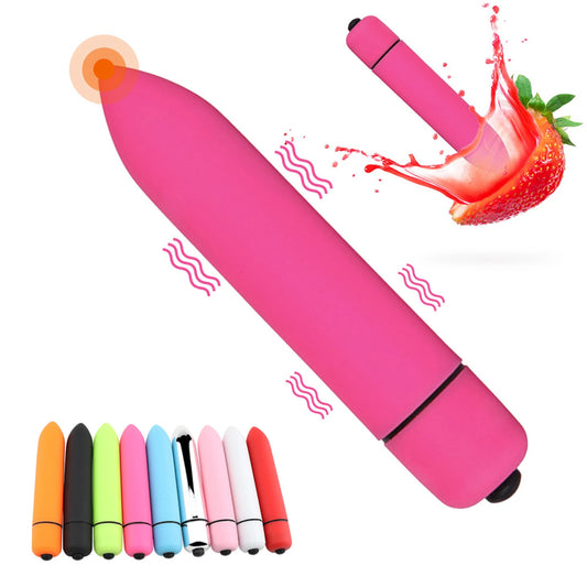 Mini Vibro Bullet – 10 Modes de Vibration – Stimulateur Clitoridien Discret et Puissant