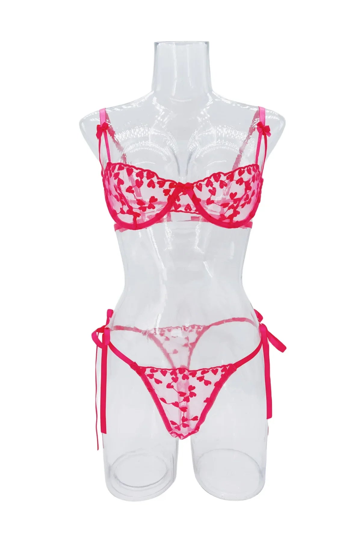 Ensemble Lingerie “Sweet Violette” – Broderie Cœur & Finesse Sensuelle