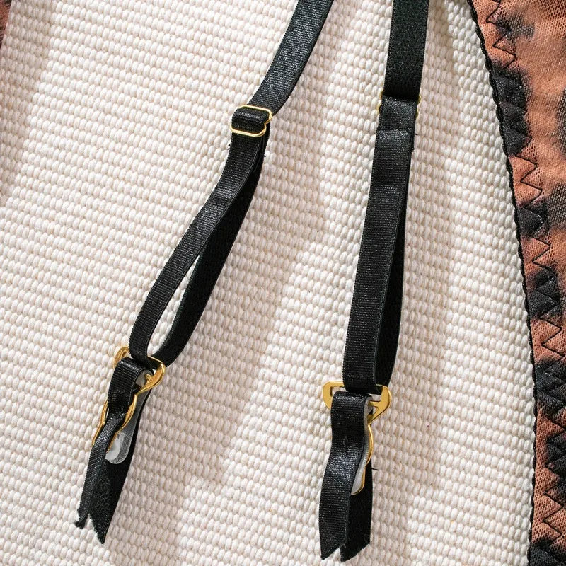 Ensemble Lingerie Léopard “Instinct Sauvage” – 6 pièces Push-Up, Bas & Accessoires