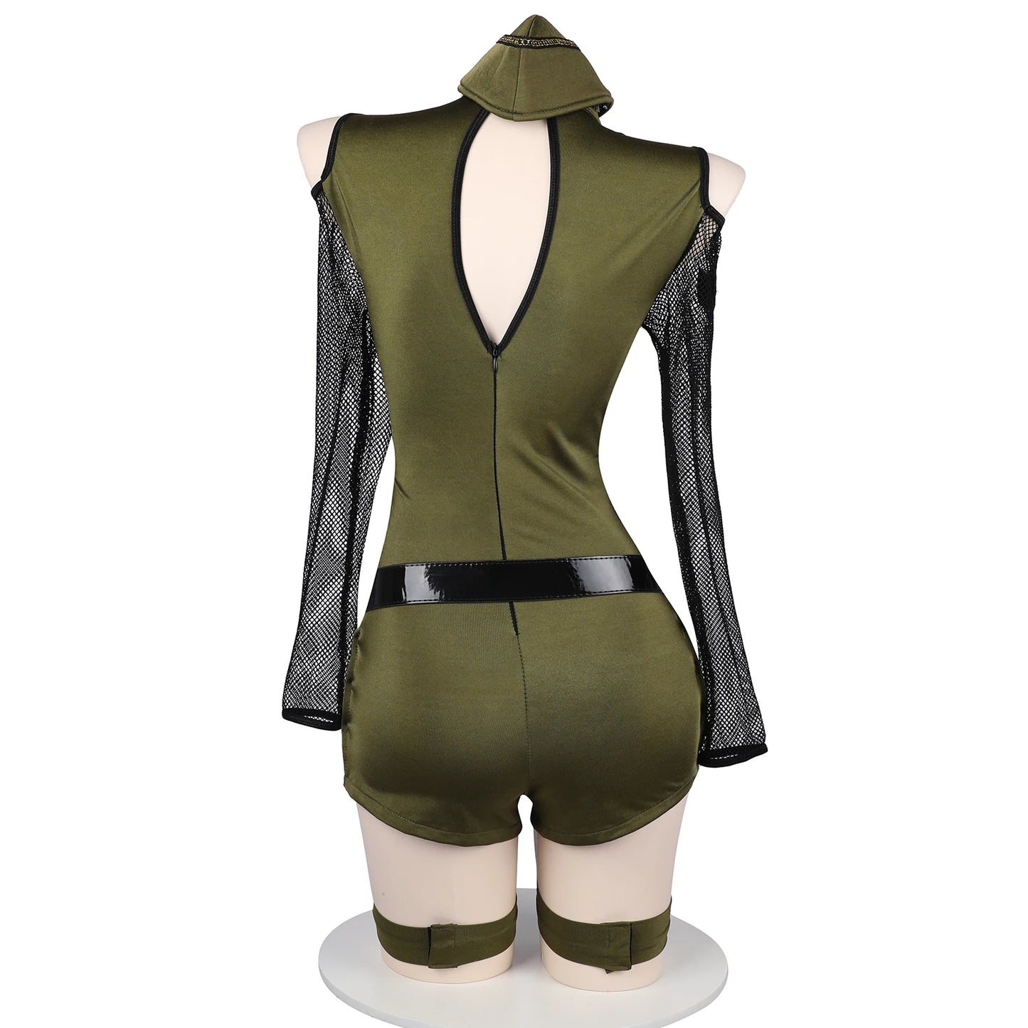 Uniforme Sexy Officier Militaire – Ensemble 7 pièces Rôle play & Lingerie Clubwear