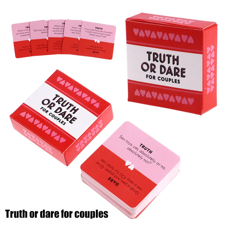 Jeu de Cartes « Truth or Dare – Couples Only » – 51 Défis Épicés pour Soirée Intime ou Date Night