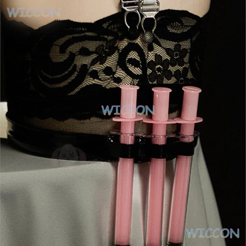 Cosplay Tifa Infirmière – Déguisement Sexy & Fidèle au Jeu – Ensemble Complet avec Perruque