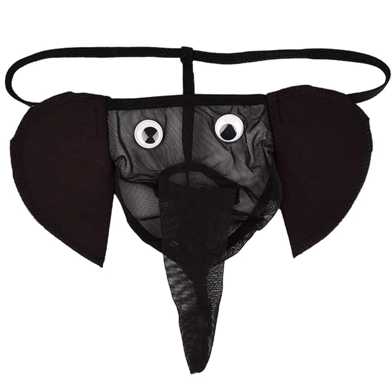 String Homme Éléphant – Slip Sexy Humour & Séduction, Tissu Extensible et Respirant