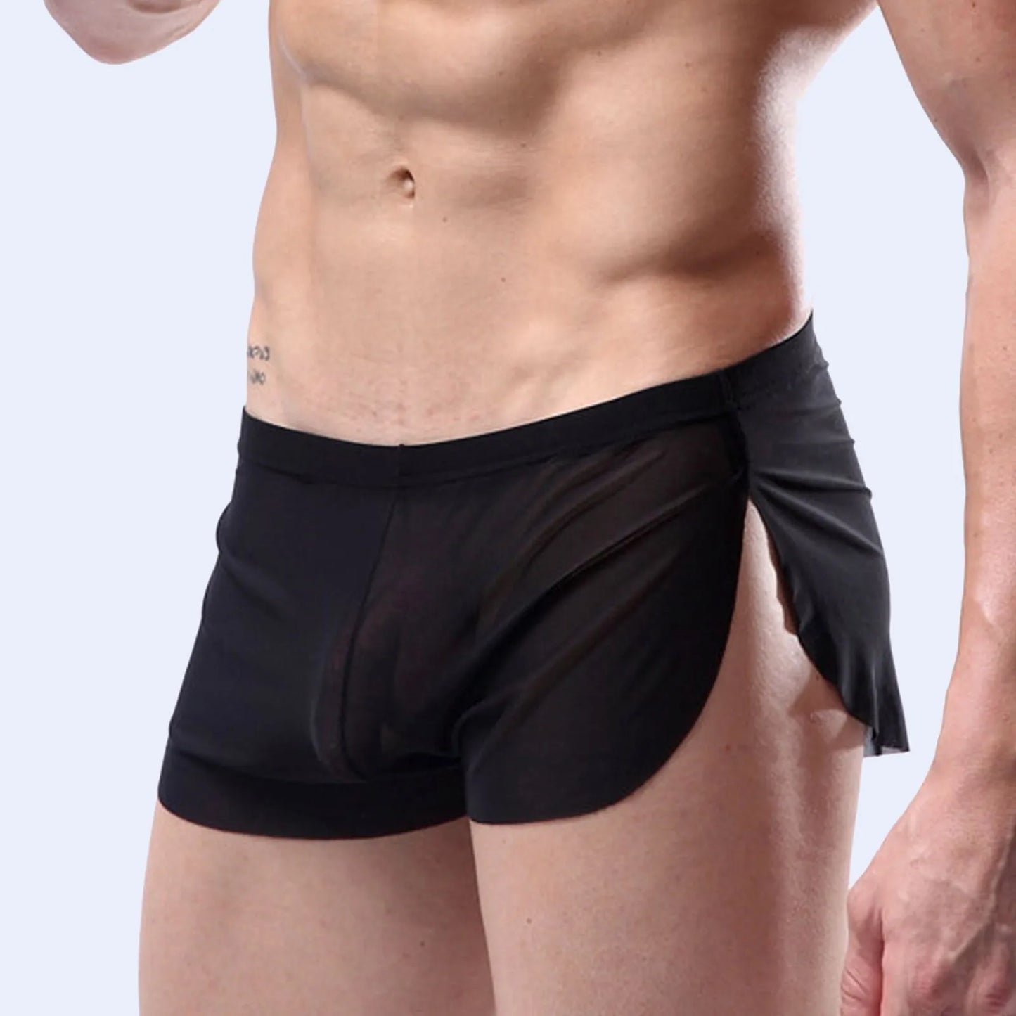 "Silky Touch" – Boxer ultra-léger homme fendu latéral effet soie