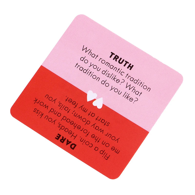 Jeu de Cartes « Truth or Dare – Couples Only » – 51 Défis Épicés pour Soirée Intime ou Date Night