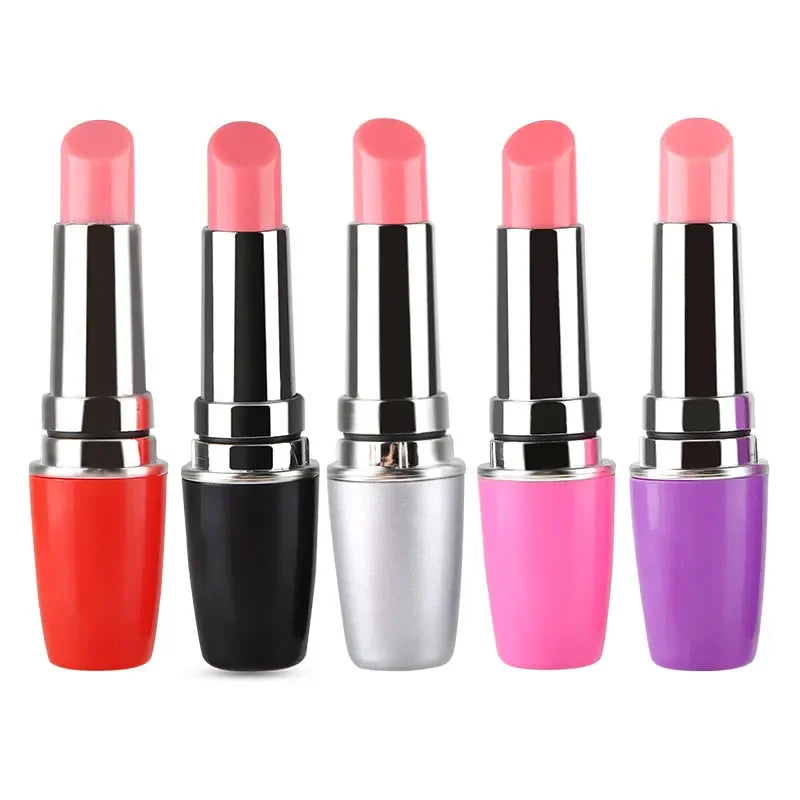 Vibromasseur Discret Forme Rouge à Lèvres – Mini Stimulateur Clitoridien G-Spot Silencieux | Bullet Vibrant Portatif pour Femme