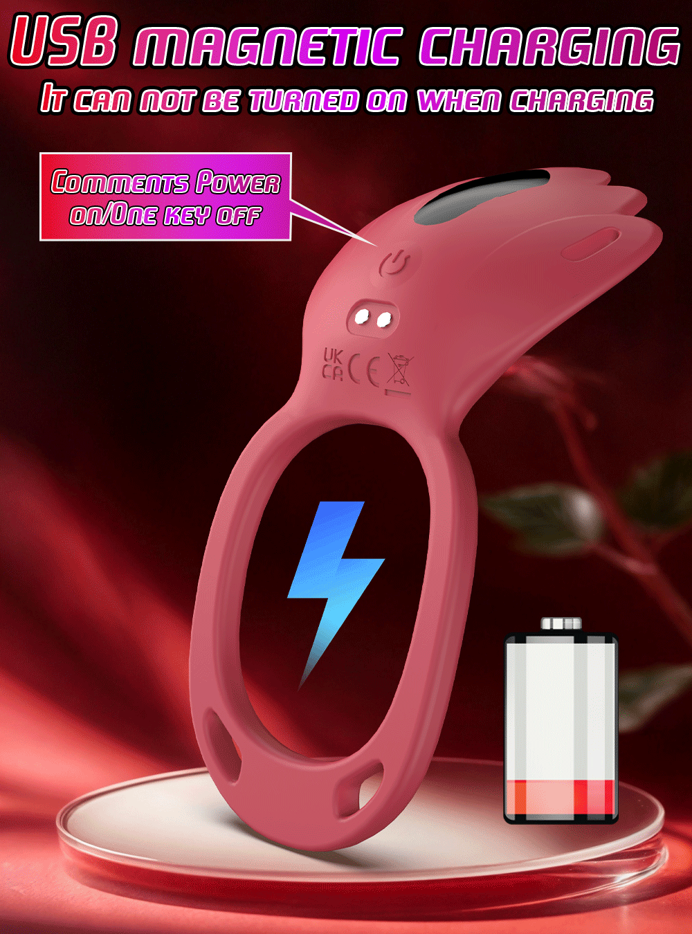 Vibromasseur Double Stimulation – Anneau Pénien & Clitoridien Connecté | Vibrations puissantes & Port discret