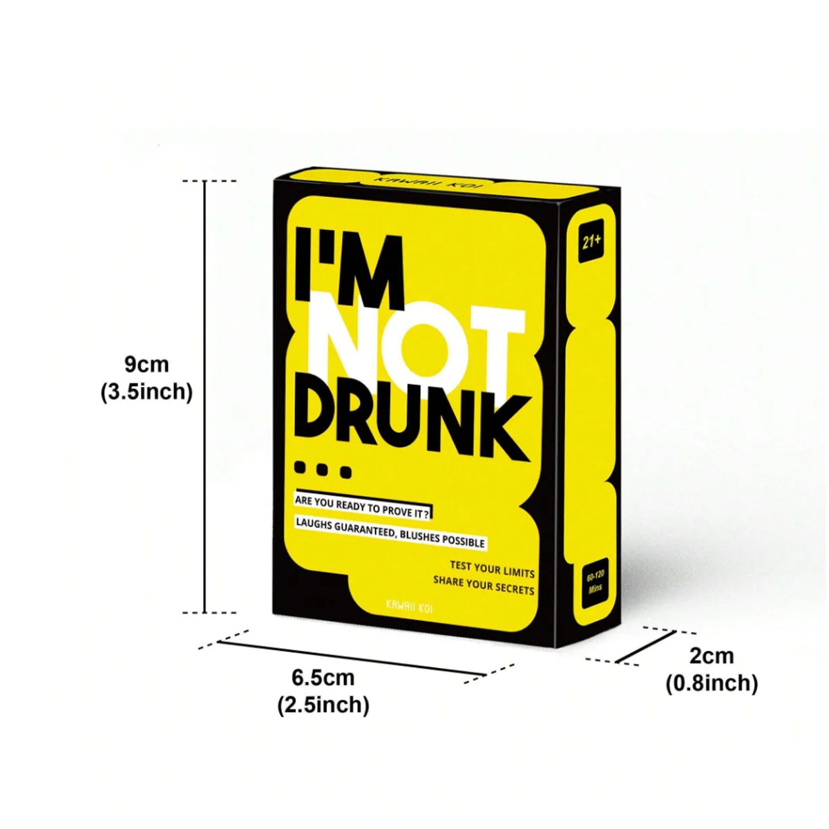 Jeu de Cartes « I’m Not Drunk » – 55 défis hilarants pour soirées arrosées & enterrements de vie de célibataire