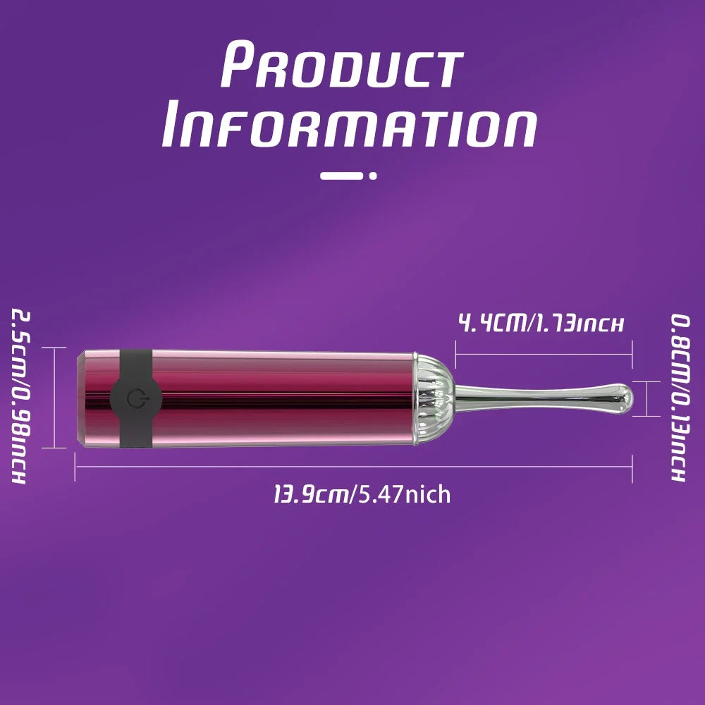 Mini Wand Vibrant - Stimulateur Clitoridien Haute Précision - Compact et Puissant