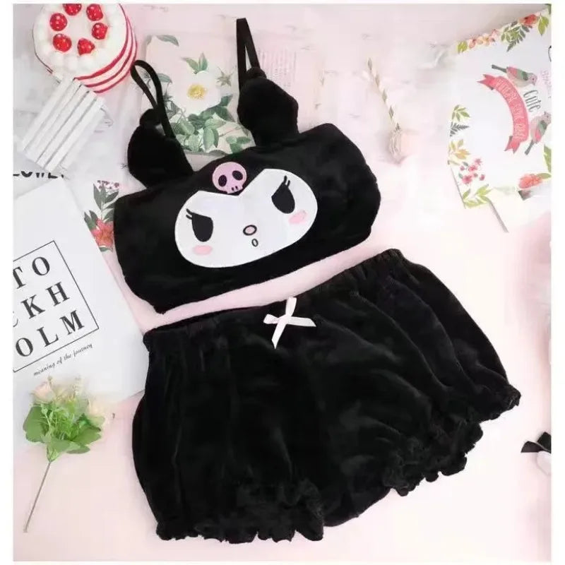 Ensemble Kawaii “Hello Kitty” – Pyjama 2 pièces style Lolita Y2K